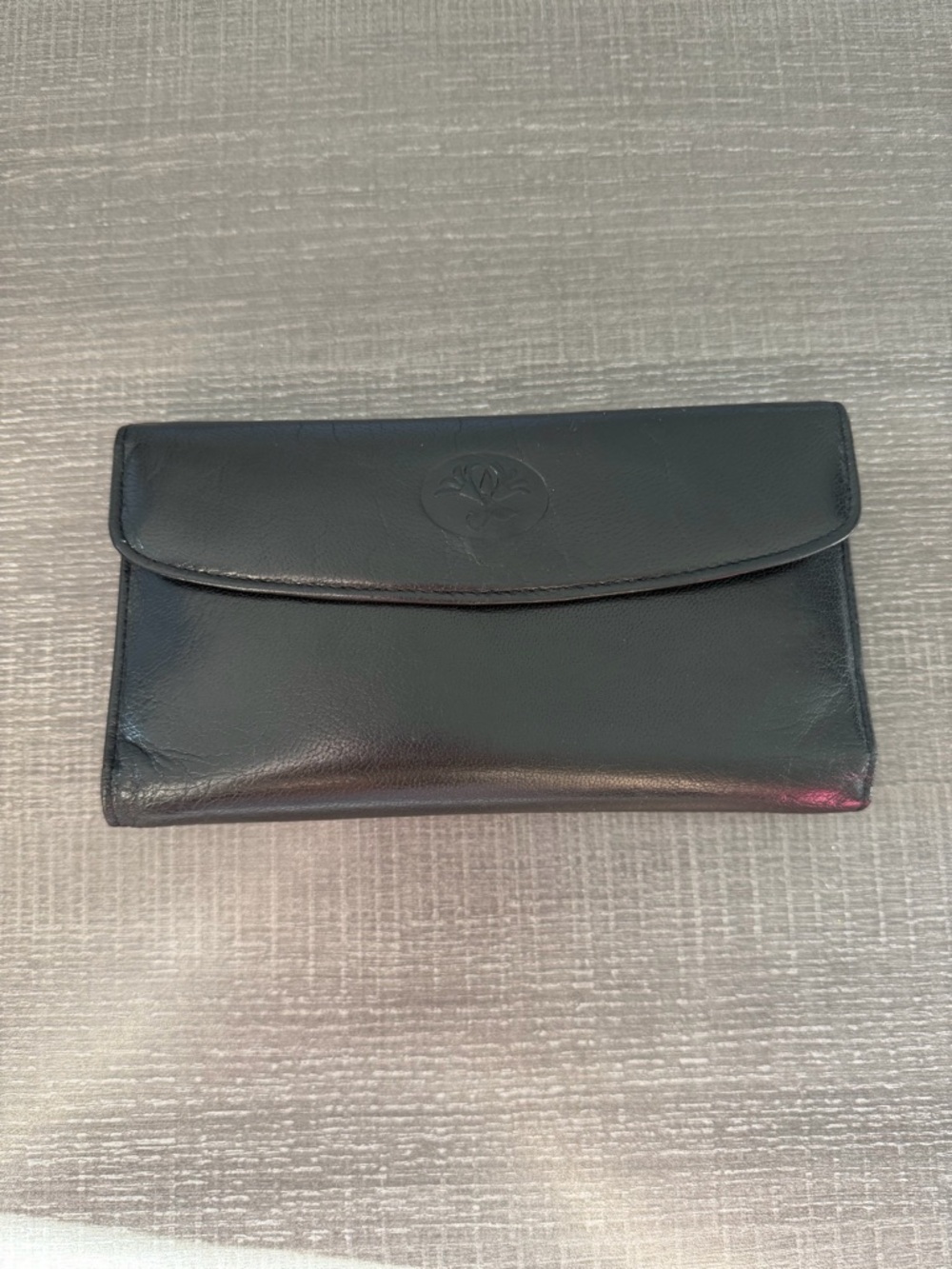 Vintage Buxton Aniline Goatskin Cal-Q Calculator Wallet